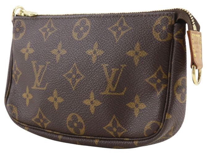 Pochette Louis Vuitton Mini Pochette Accessoires Marrom Monograma - vista 2