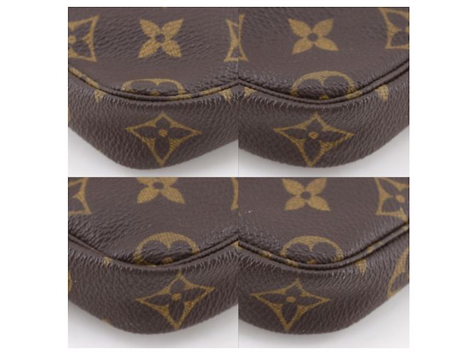 Pochette Louis Vuitton Mini Pochette Accessoires Marrom Monograma - vista 4
