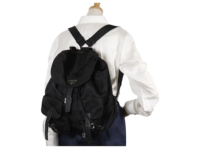 Prada BZ2811 Nylon Rucksack Schwarz - Ansicht 14
