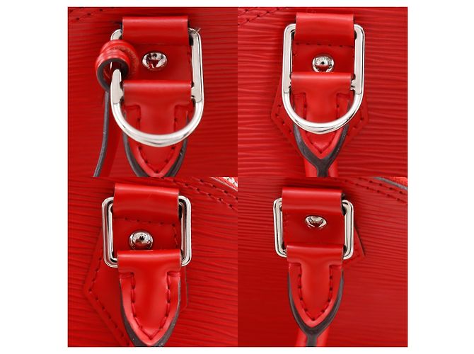 Borsa Louis Vuitton Alma BB Rosso - vista 10