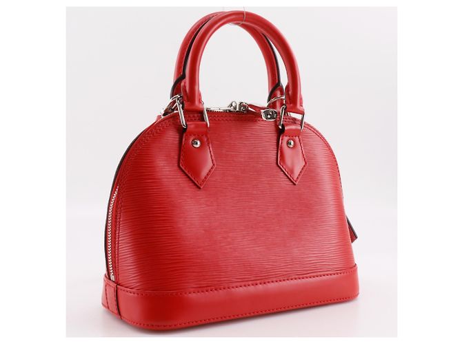 Borsa Louis Vuitton Alma BB Rosso - vista 3
