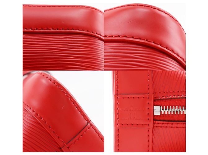 Borsa Louis Vuitton Alma BB Rosso - vista 7