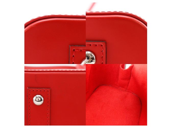 Borsa Louis Vuitton Alma BB Rosso - vista 8