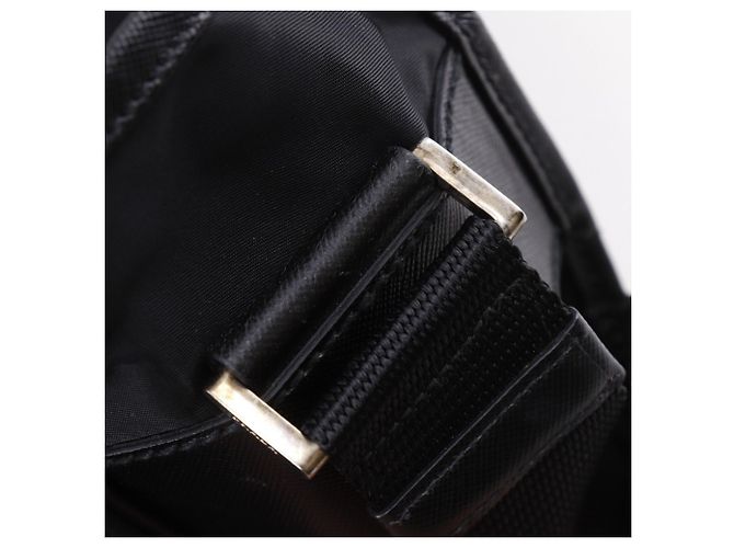 Borsa a tracolla in nylon Prada V158 nero - vista 11