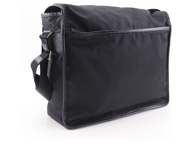 Borsa a tracolla in nylon Prada V158 nero - vista 3