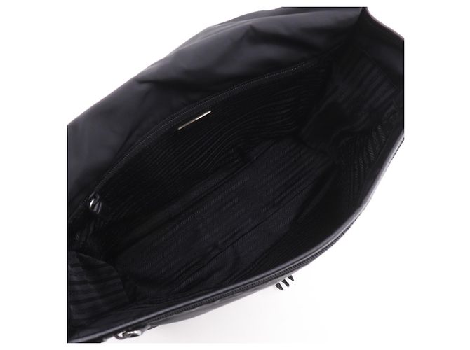 Borsa a tracolla in nylon Prada V158 nero - vista 6