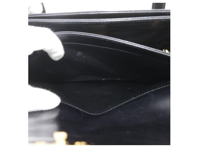 Borsa a mano Gucci in pelle di vitello nera Nero - vista 8