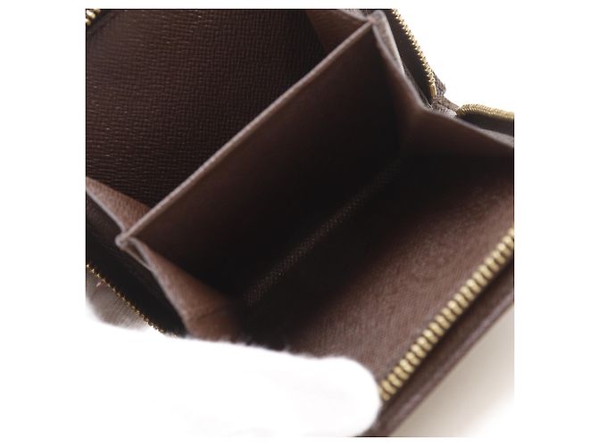 Louis Vuitton Compact Zip Bi-fold Wallet aus Damier Canvas Braun - Ansicht 7