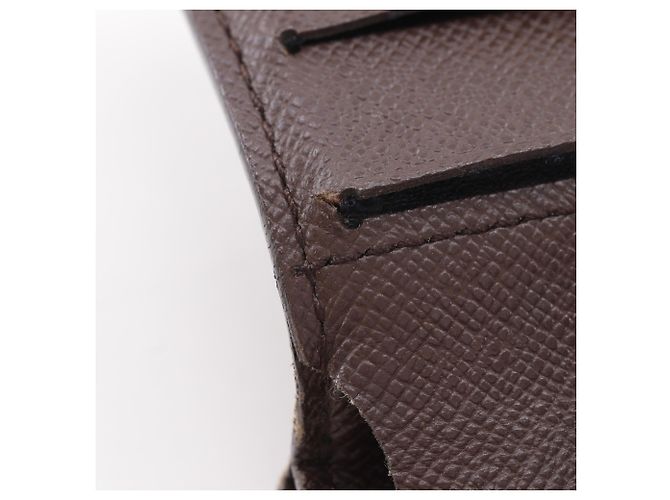 Louis Vuitton Compact Zip Bi-fold Wallet aus Damier Canvas Braun - Ansicht 9