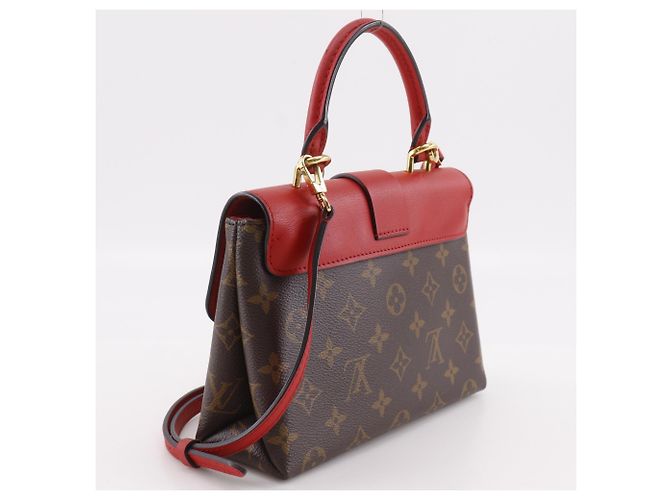 Borsa Louis Vuitton Rocky BB Marrone Rosso Monogramma - vista 3