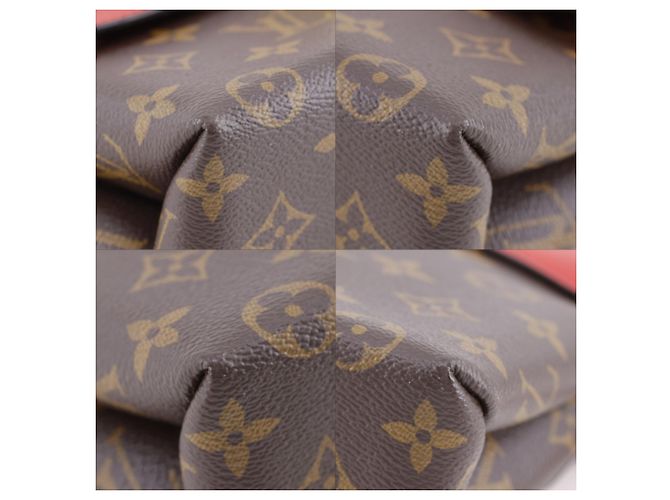 Borsa Louis Vuitton Rocky BB Marrone Rosso Monogramma - vista 4