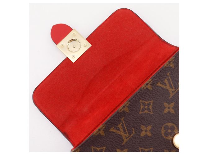 Borsa Louis Vuitton Rocky BB Marrone Rosso Monogramma - vista 8