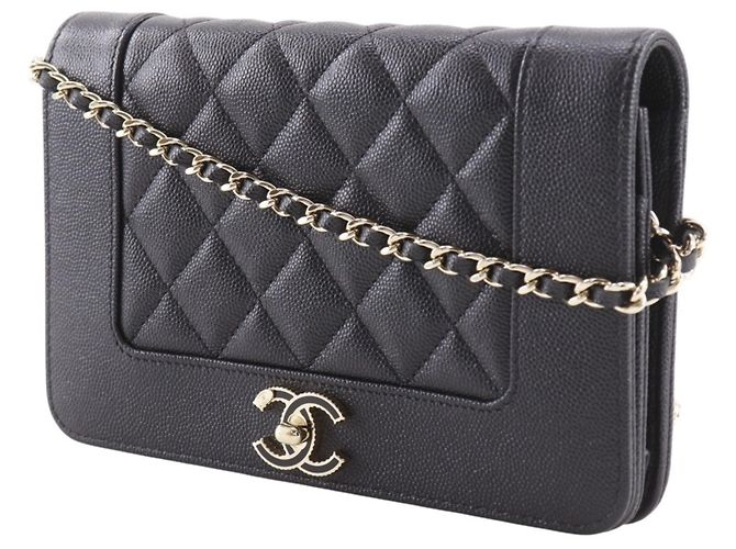 Portafoglio con catena Mademoiselle Chanel Nero - vista 2