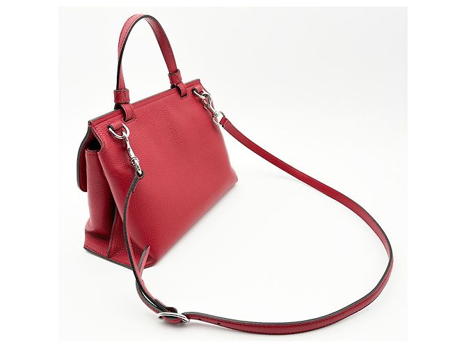Borsa Gucci Bamboo Daily in pelle rossa Rosso - vista 4