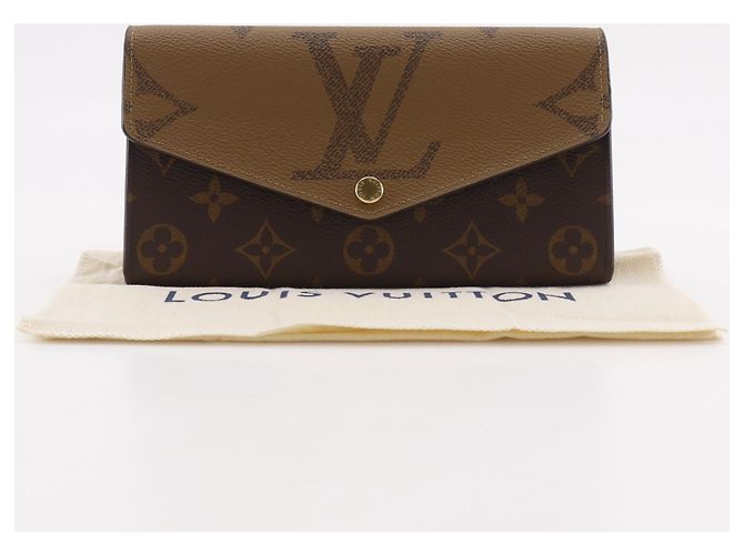 Cartera Sarah Long Louis Vuitton Castaño Monograma - vista 13