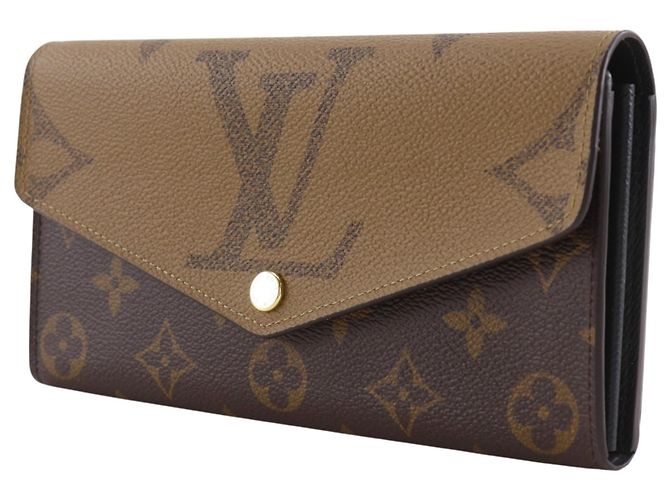 Cartera Sarah Long Louis Vuitton Castaño Monograma - vista 2