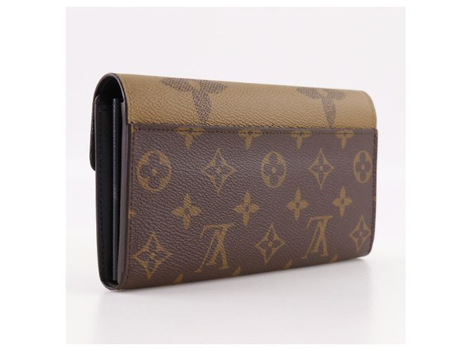Cartera Sarah Long Louis Vuitton Castaño Monograma - vista 3