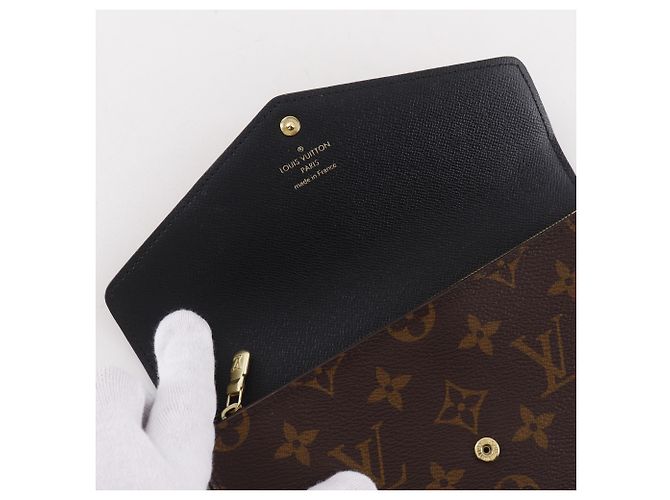 Cartera Sarah Long Louis Vuitton Castaño Monograma - vista 6