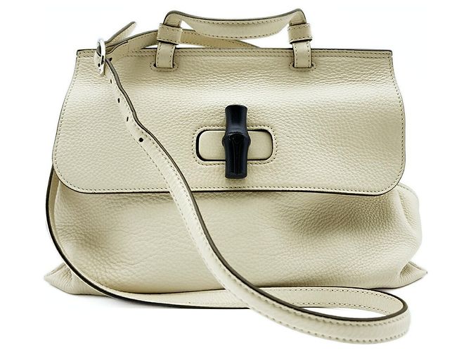 Borsa a Spalla Gucci Bamboo Daily Multicolore Crudo - vista 2