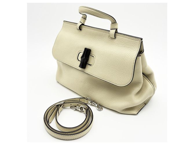 Borsa a Spalla Gucci Bamboo Daily Multicolore Crudo - vista 5