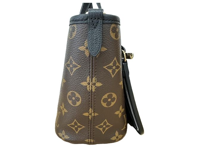 Borsa Tote Louis Vuitton Neverfull Inside Out BB Marrone - vista 3