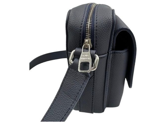 Borsa a tracolla in pelle Louis Vuitton Boarding Blu navy - vista 3