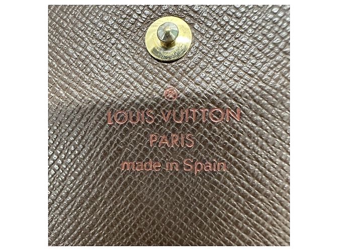 Louis Vuitton Damier Bi-fold Wallet Braun Damier ebene - Ansicht 6
