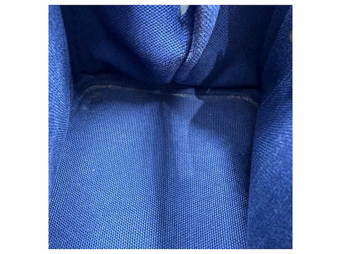 Borsa a mano Prada Canapa blu in tela - vista 9