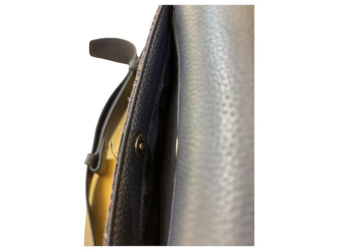 Mini bolsa mensageira Christian Dior Saddle Flap em lona Oblique e couro Azul - vista 6