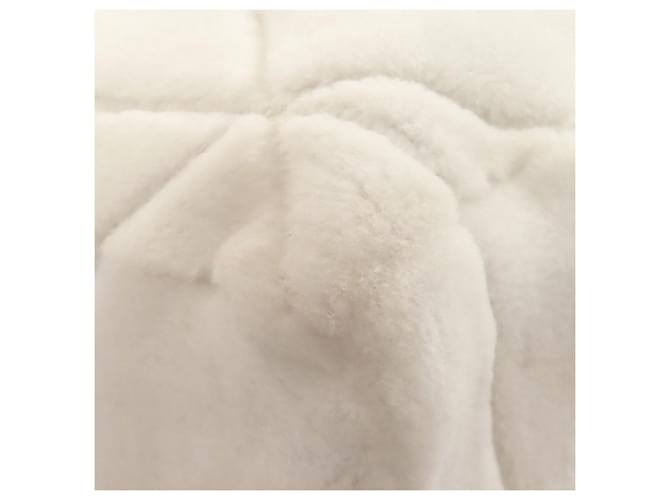 Tote Sacote de shearling acolchoado Prada Branco - vista 10