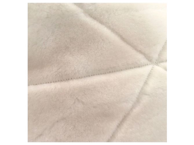Tote Sacote de shearling acolchoado Prada Branco - vista 9