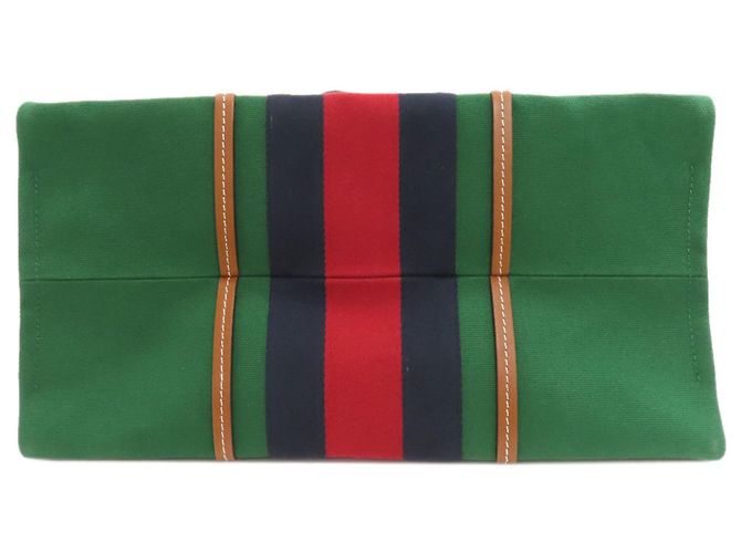 Gucci 727701 Borsa Tote 2-Way Interlocking G Marrone Rosso Verde - vista 4