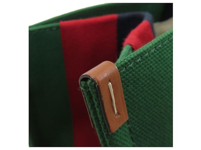Gucci 727701 Borsa Tote 2-Way Interlocking G Marrone Rosso Verde - vista 8