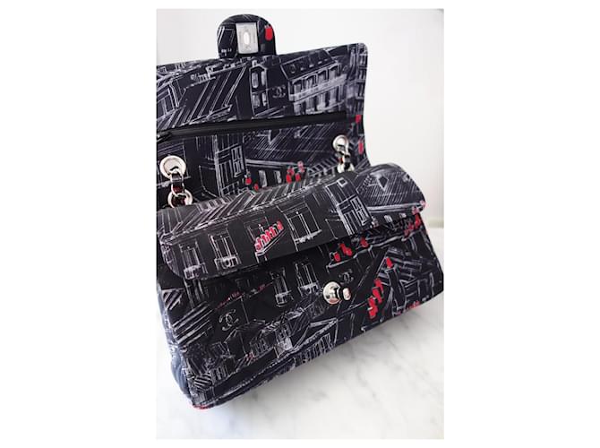 Timeless Chanel Classic Tasche medium Schwarz Rot Mehrfarben - Ansicht 10
