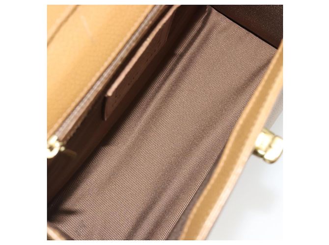 Borsa Coach in Pelle 2way Marrone Oro Auth gh2221 D'oro - vista 10