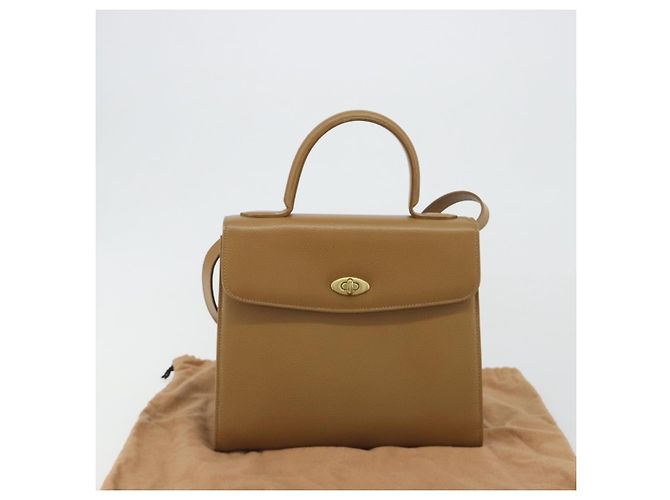 Borsa Coach in Pelle 2way Marrone Oro Auth gh2221 D'oro - vista 12