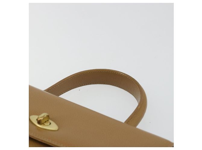 Borsa Coach in Pelle 2way Marrone Oro Auth gh2221 D'oro - vista 14