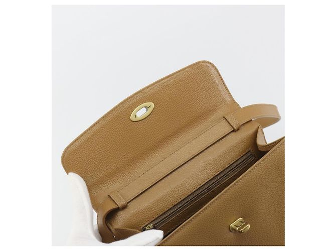 Borsa Coach in Pelle 2way Marrone Oro Auth gh2221 D'oro - vista 20