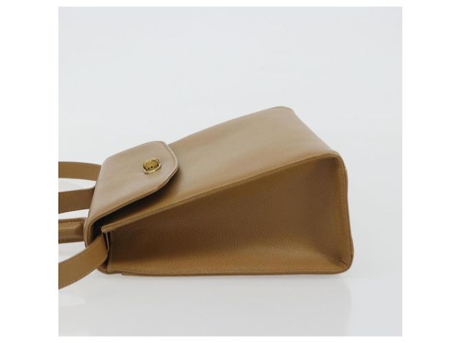 Borsa Coach in Pelle 2way Marrone Oro Auth gh2221 D'oro - vista 4