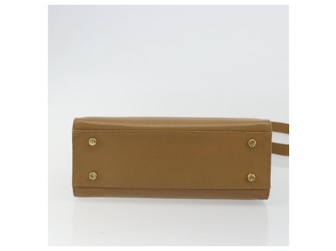Borsa Coach in Pelle 2way Marrone Oro Auth gh2221 D'oro - vista 5