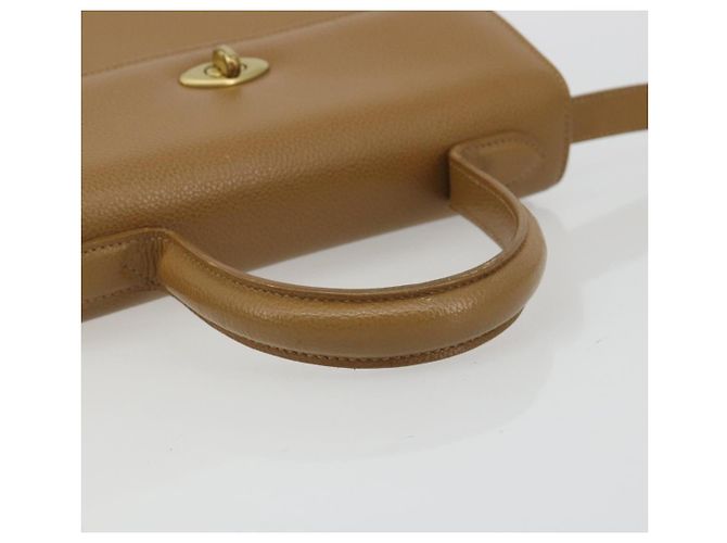 Borsa Coach in Pelle 2way Marrone Oro Auth gh2221 D'oro - vista 7