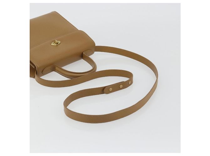 Borsa Coach in Pelle 2way Marrone Oro Auth gh2221 D'oro - vista 8