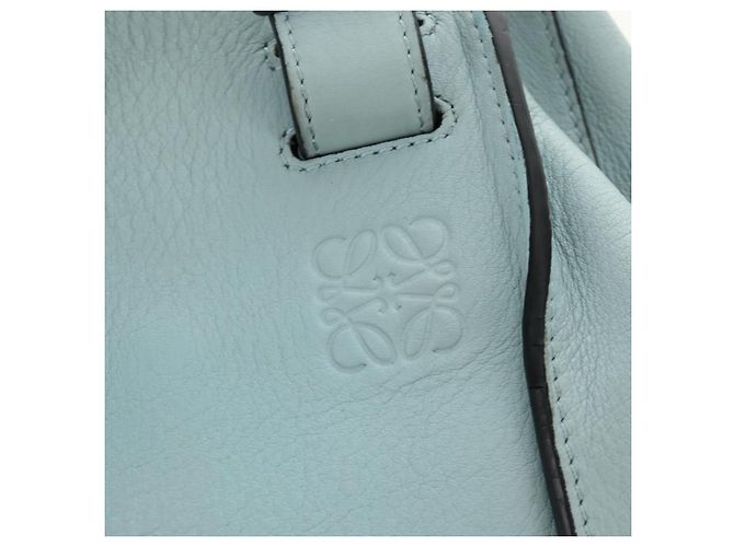 Borsa a mano LOEWE Hammock in pelle 2way Light Blue Silver Auth 190453A Argento Blu chiaro - vista 20