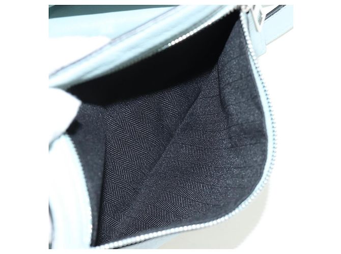 Borsa a mano LOEWE Hammock in pelle 2way Light Blue Silver Auth 190453A Argento Blu chiaro - vista 24