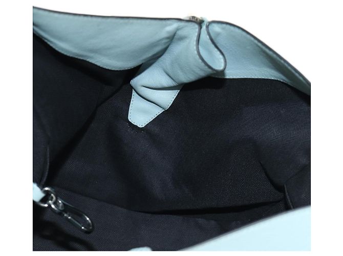 Borsa a mano LOEWE Hammock in pelle 2way Light Blue Silver Auth 190453A Argento Blu chiaro - vista 27