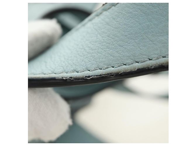Borsa a mano LOEWE Hammock in pelle 2way Light Blue Silver Auth 190453A Argento Blu chiaro - vista 8