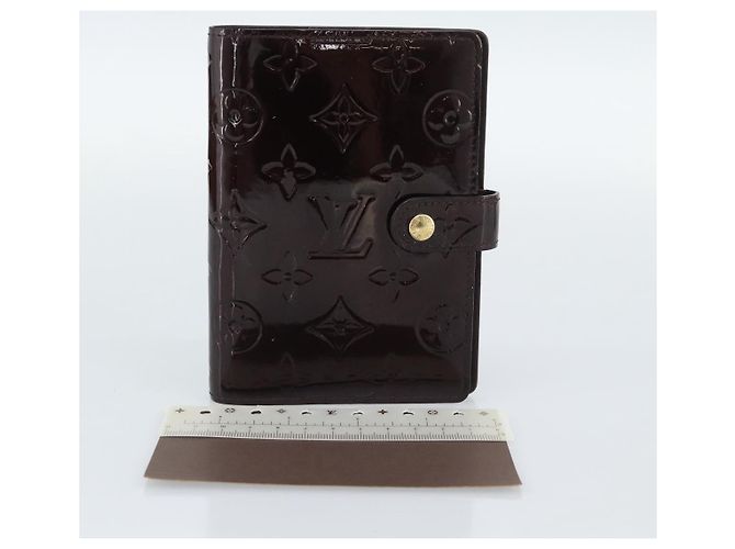 LOUIS VUITTON Monogram Vernis Agenda PM Amarante R21026 LV Auth BA14020 Burdeos - vista 12