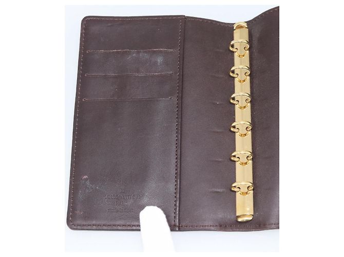 LOUIS VUITTON Monogram Vernis Agenda PM Amarante R21026 LV Auth BA14020 Burdeos - vista 19