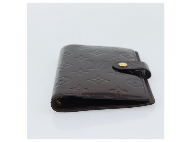 LOUIS VUITTON Monogram Vernis Agenda PM Amarante R21026 LV Auth BA14020 Burdeos - vista 6