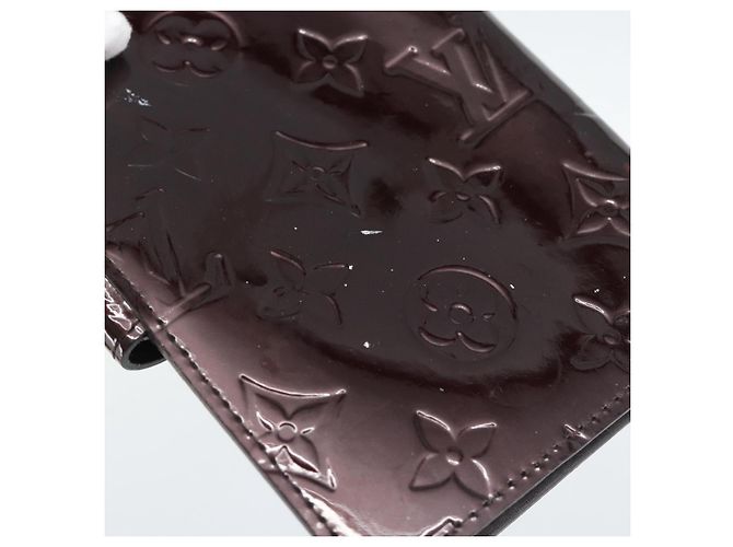 LOUIS VUITTON Monogram Vernis Agenda PM Amarante R21026 LV Auth BA14020 Burdeos - vista 7